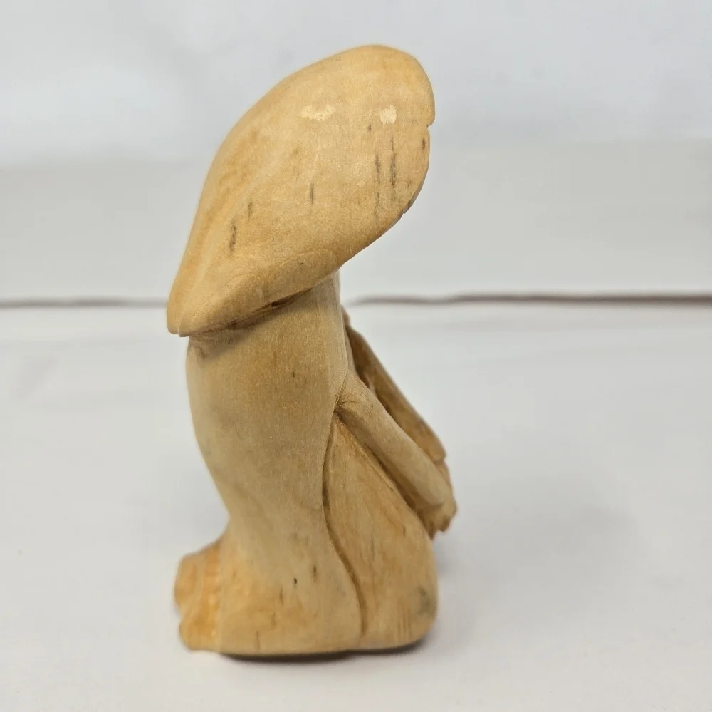 Nativity Womens Kneeling Before Baby Jesus Hand Carved By Ralph Herrenbruck 1999